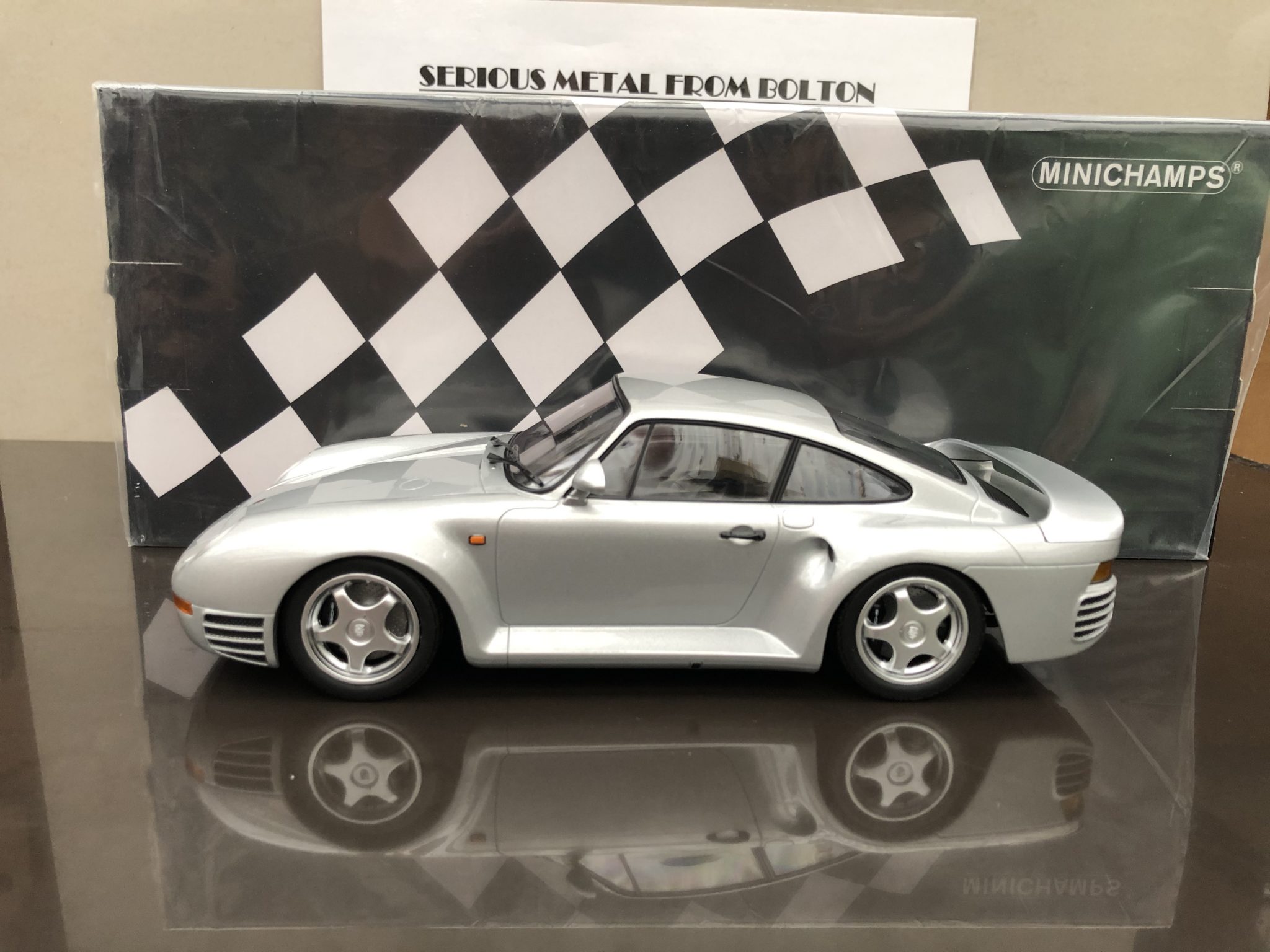 Porsche 959 1987 Gris Métal - Minichamps Maxichamps 1/43, Prévente
