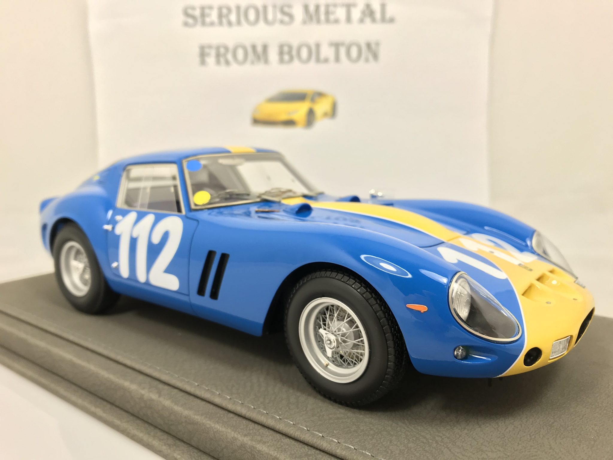 BBR – BBR1835 – Ferrari 250 GTO – Targa Florio 1964 – ölçek 1/18 – Mavi/sarı