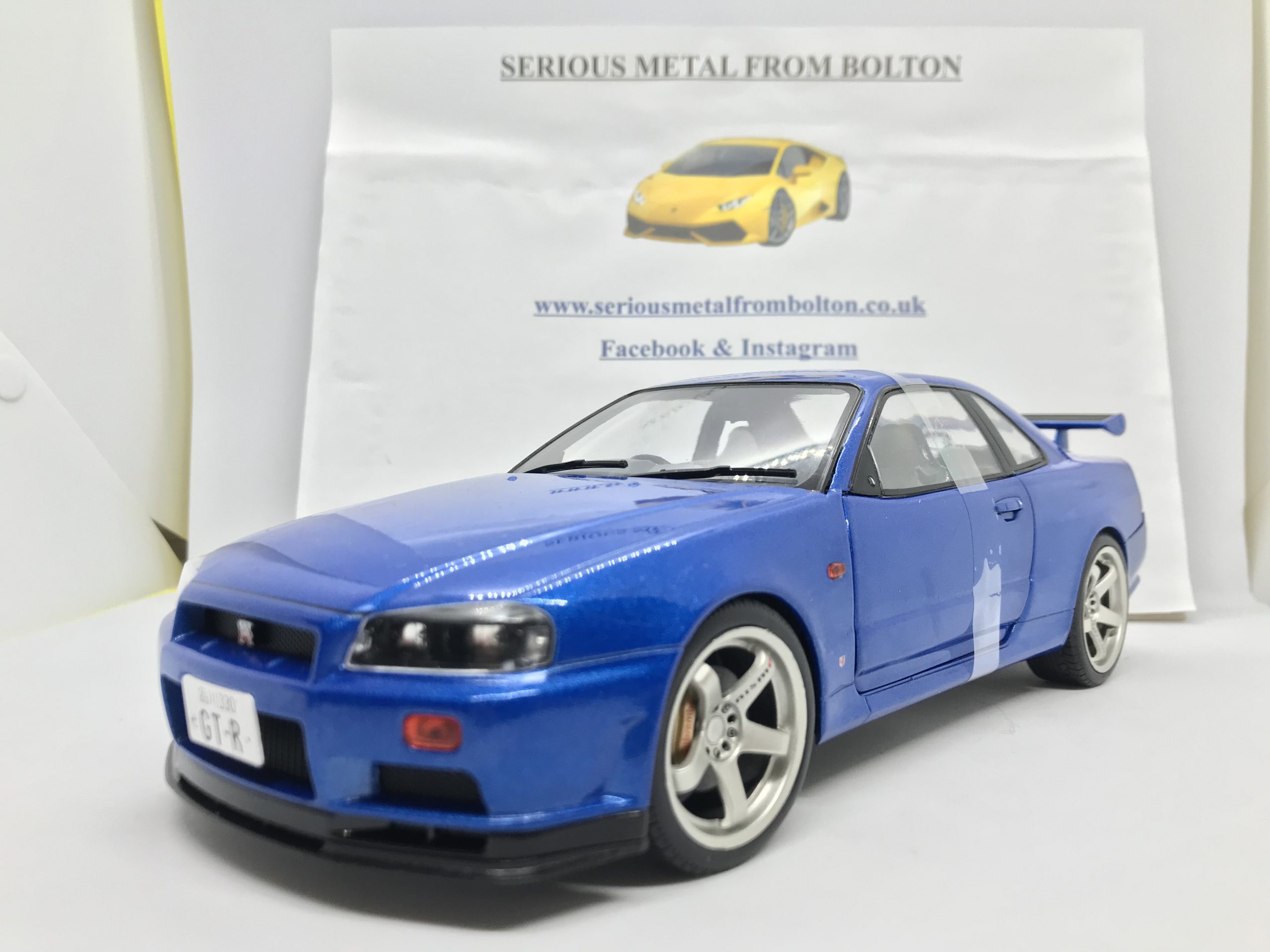 SOLIDO 1/18 – NISSAN Skyline GT-R (R34) – 1999 - Little Bolide