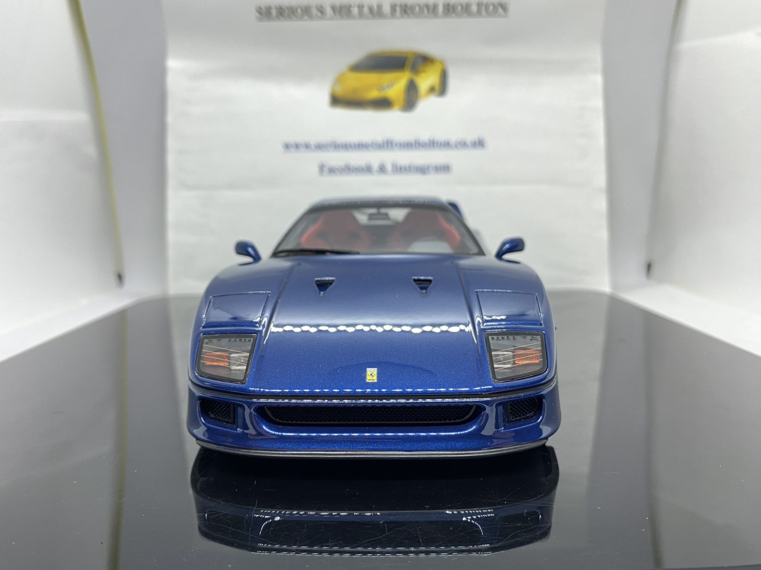 1:18 GT Spirit GT442 Ferrari F40 Competizione 2002 Nardo Gris/ Sièges Bleus
